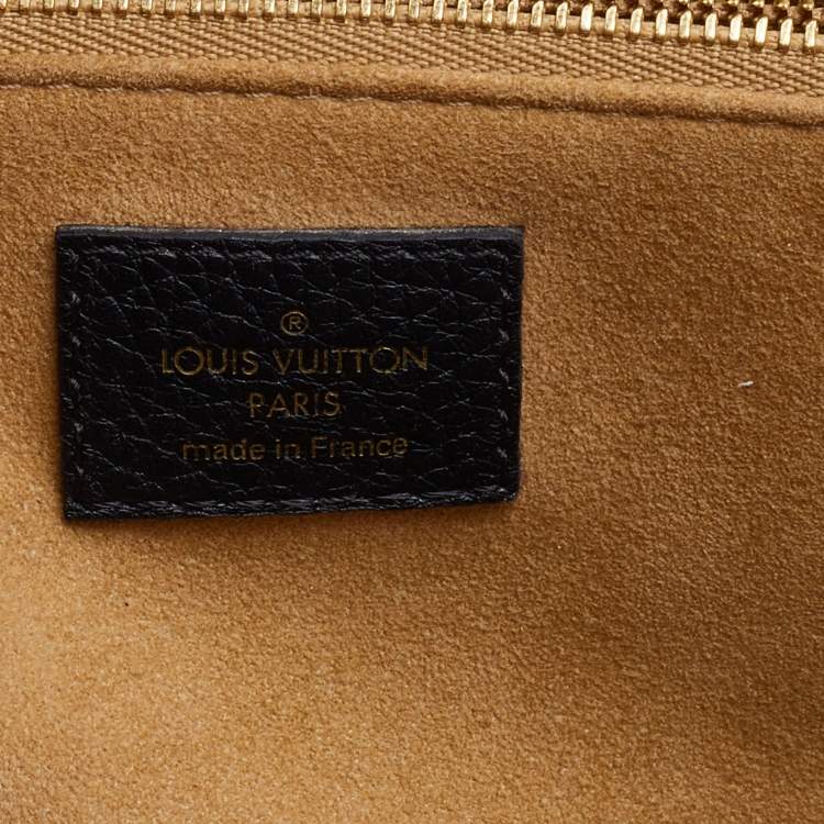 Pre Owned Louis Vuitton Black Taurillon Leather Volta Top Handle Bag