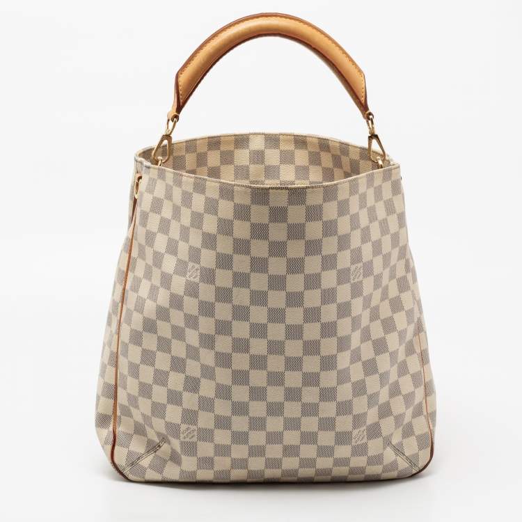 Pre Owned Louis Vuitton Damier Azur Canvas Soffi Bag