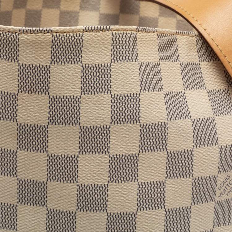 Pre Owned Louis Vuitton Damier Azur Canvas Soffi Bag