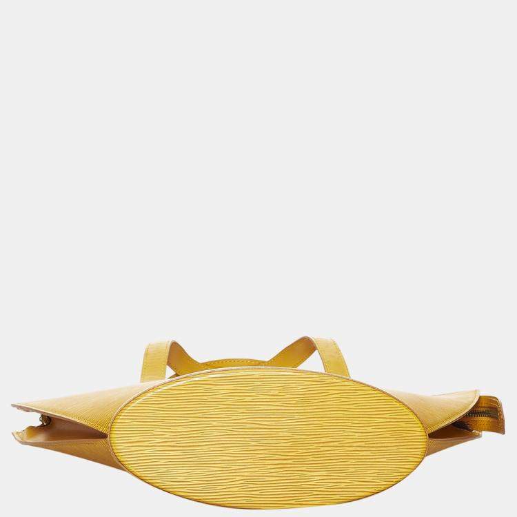 Pre Owned Louis Vuitton Yellow Epi Saint Jacques PM Short Strap