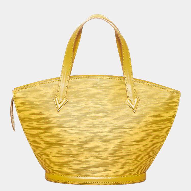Pre Owned Louis Vuitton Yellow Epi Saint Jacques PM Short Strap