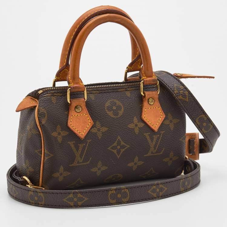 Pre Owned Louis Vuitton Monogram Canvas Speedy Nano Bag