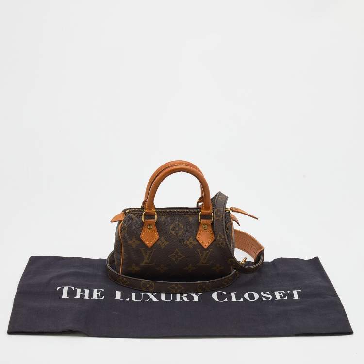 Pre Owned Louis Vuitton Monogram Canvas Speedy Nano Bag