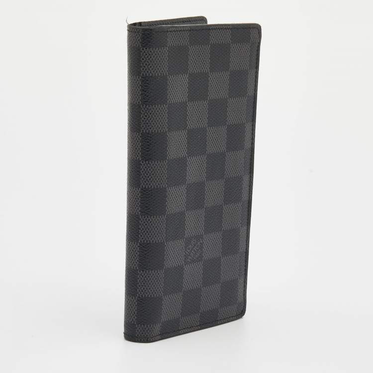 مملوكة مسبقًا Louis Vuitton Damier Graphite Canvas Brazza Wallet