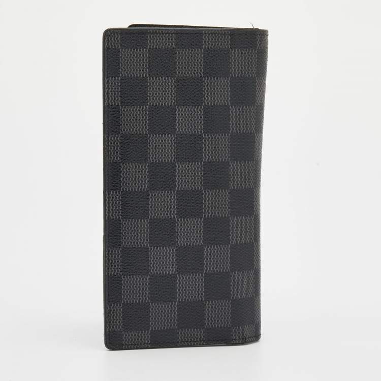 مملوكة مسبقًا Louis Vuitton Damier Graphite Canvas Brazza Wallet