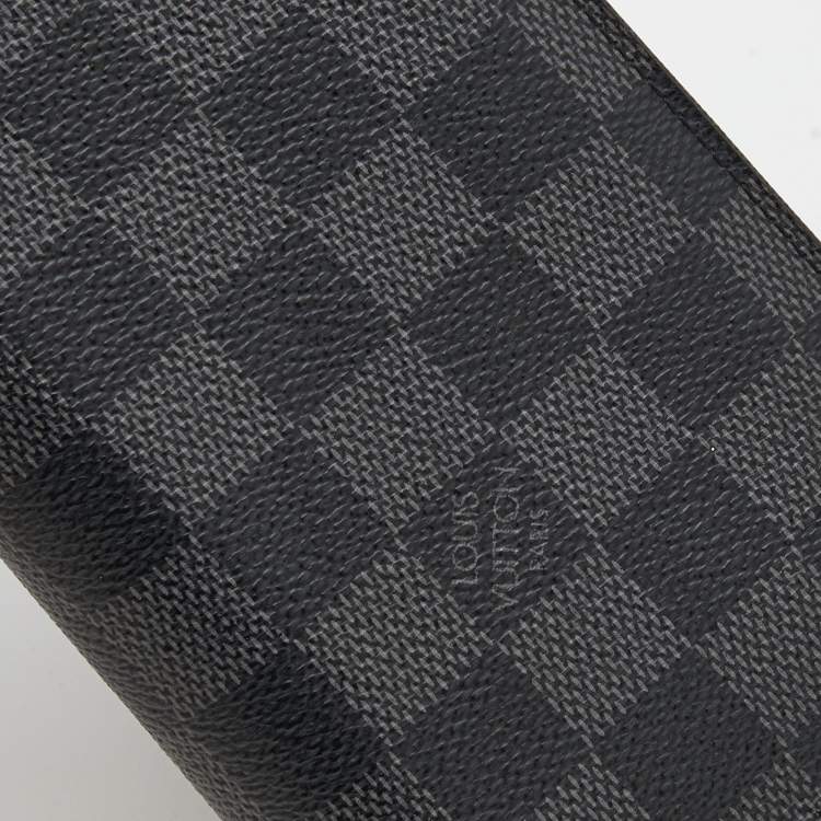 مملوكة مسبقًا Louis Vuitton Damier Graphite Canvas Brazza Wallet