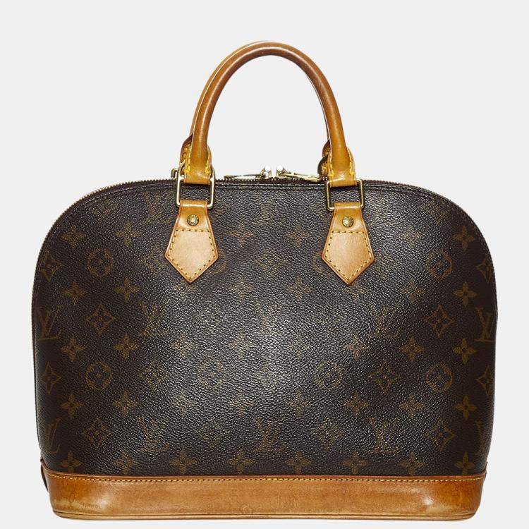 Pre Owned Louis Vuitton Brown Monogram Alma PM