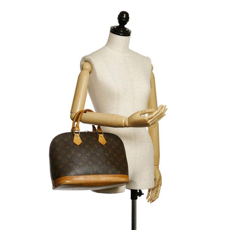Pre Owned Louis Vuitton Brown Monogram Alma PM