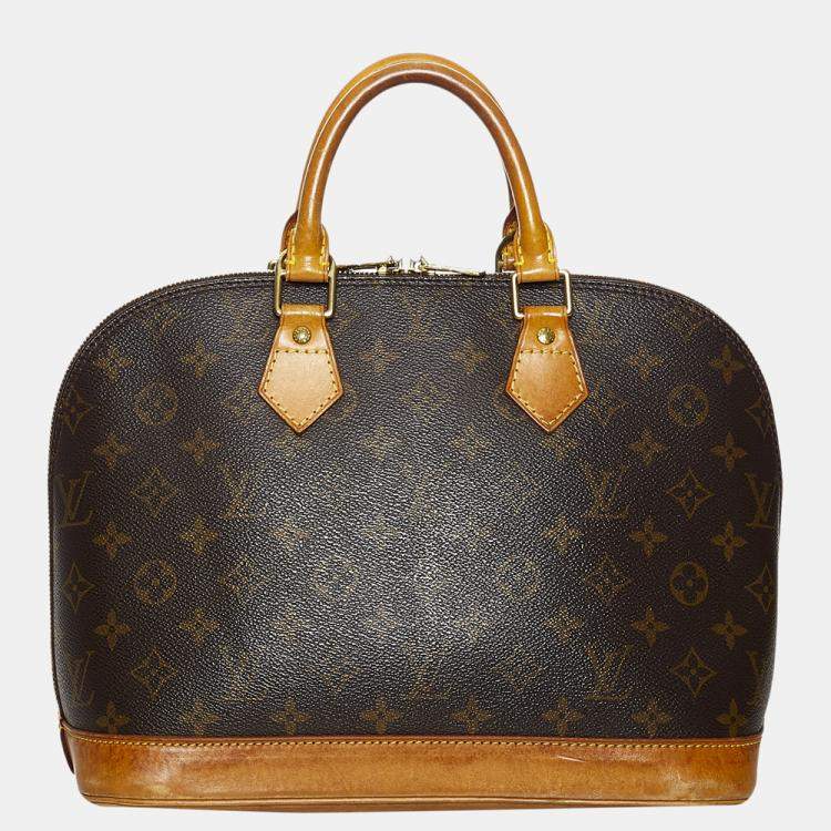 Pre Owned Louis Vuitton Brown Monogram Alma PM