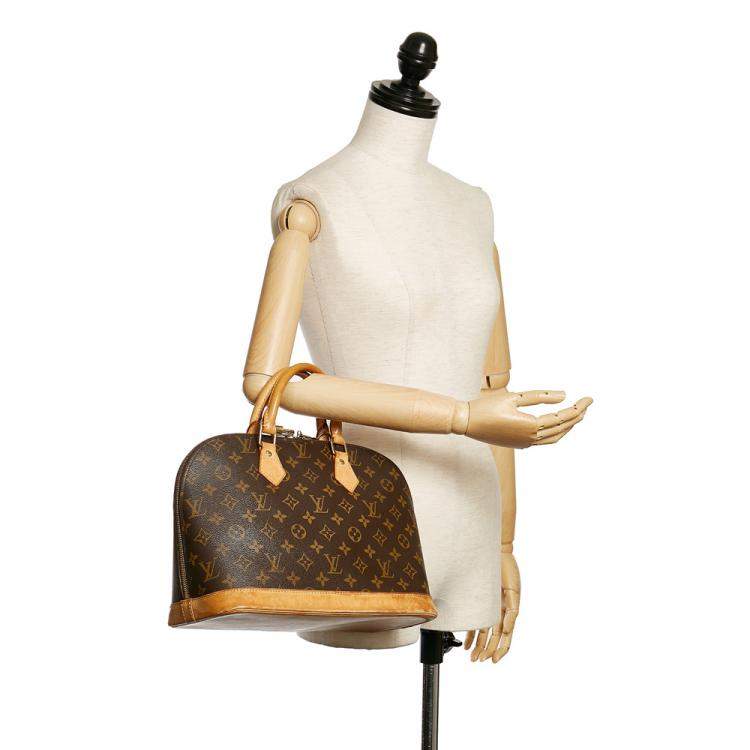Pre Owned Louis Vuitton Brown Monogram Alma PM