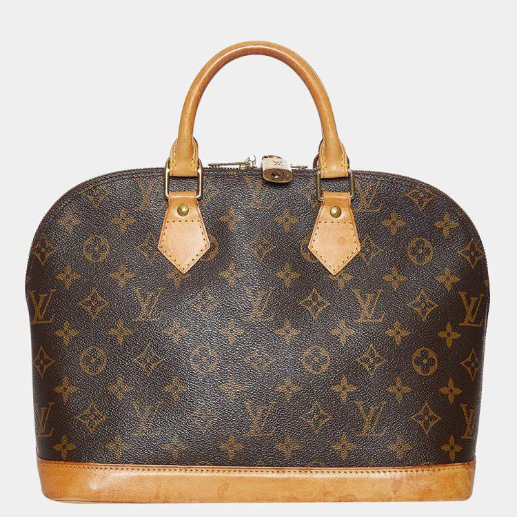 Pre Owned Louis Vuitton Brown Monogram Alma PM