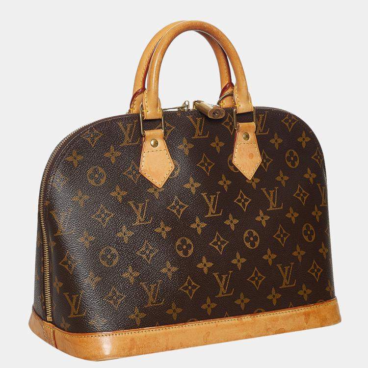 Pre Owned Louis Vuitton Brown Monogram Alma PM