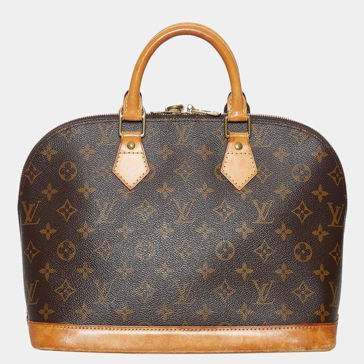 Pre Owned Louis Vuitton Brown Monogram Alma PM