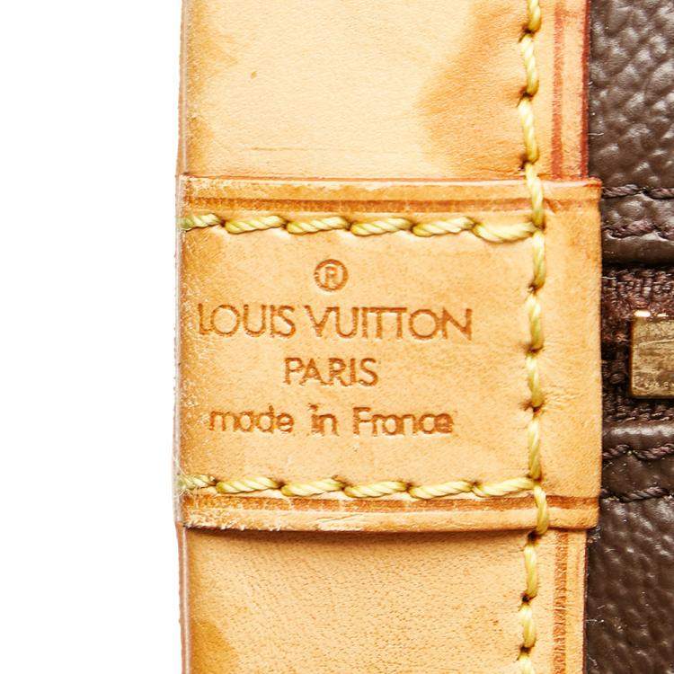 Pre Owned Louis Vuitton Brown Monogram Alma PM