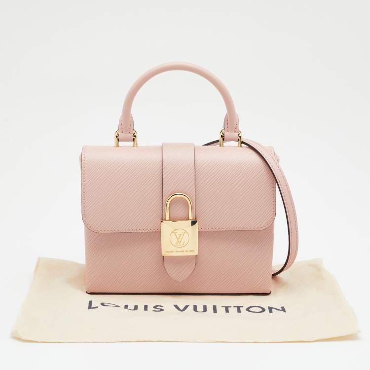 Pre Owned Louis Vuitton Rose Ballerine Epi Leather Locky BB Bag