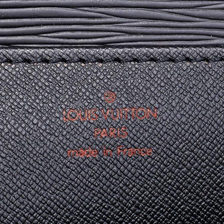 Pre Owned Louis Vuitton Black Epi Leather Serviette Conseiller Business Briefcase