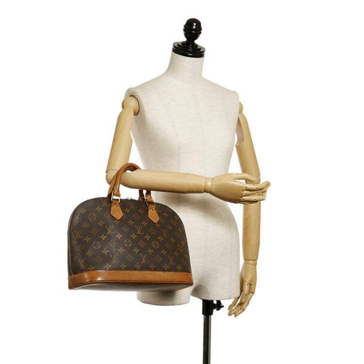 Pre Owned Louis Vuitton Brown Monogram Alma PM