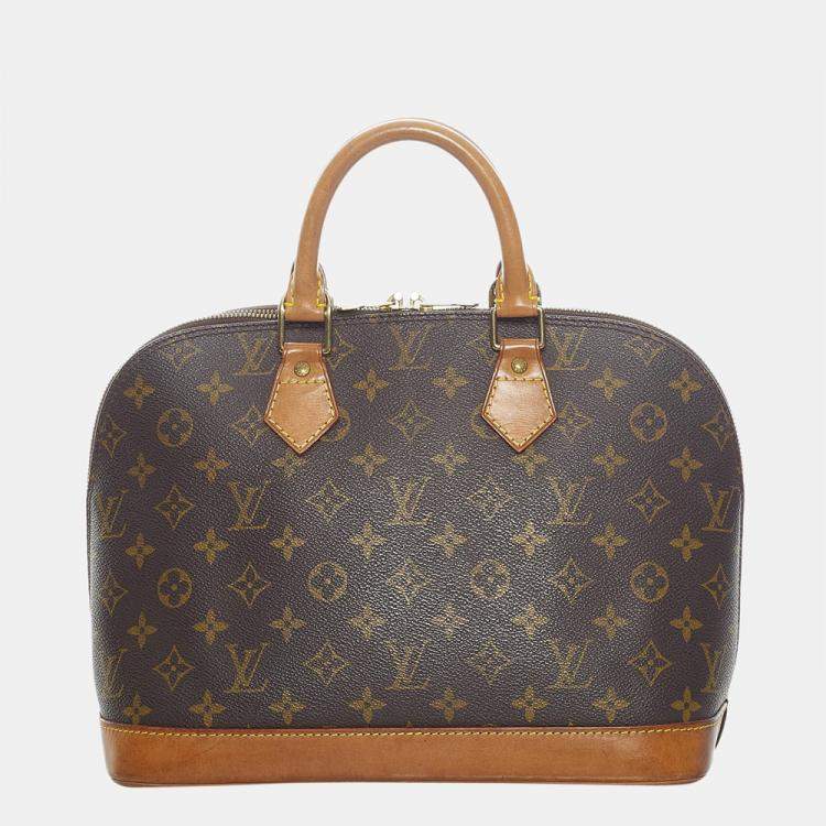 Pre Owned Louis Vuitton Brown Monogram Alma PM