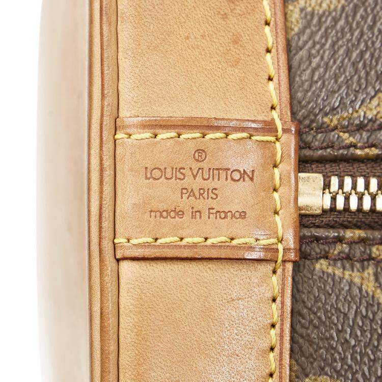 Pre Owned Louis Vuitton Brown Monogram Alma PM