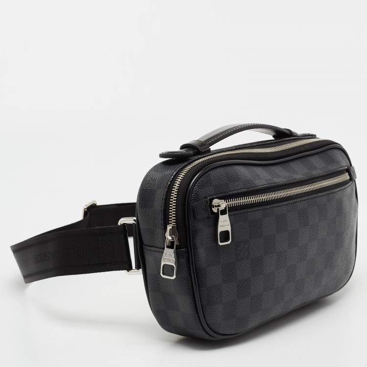 Pre Owned Louis Vuitton Damier Graphite Canvas Ambler Fanny Pack