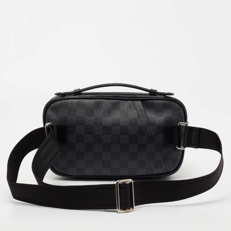 Pre Owned Louis Vuitton Damier Graphite Canvas Ambler Fanny Pack