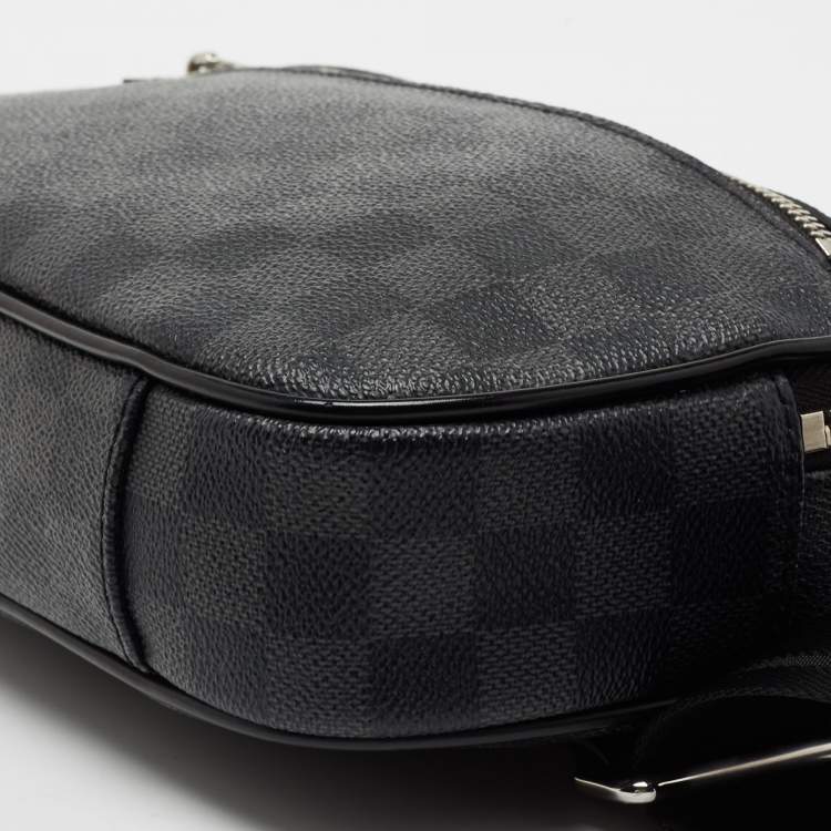 Pre Owned Louis Vuitton Damier Graphite Canvas Ambler Fanny Pack