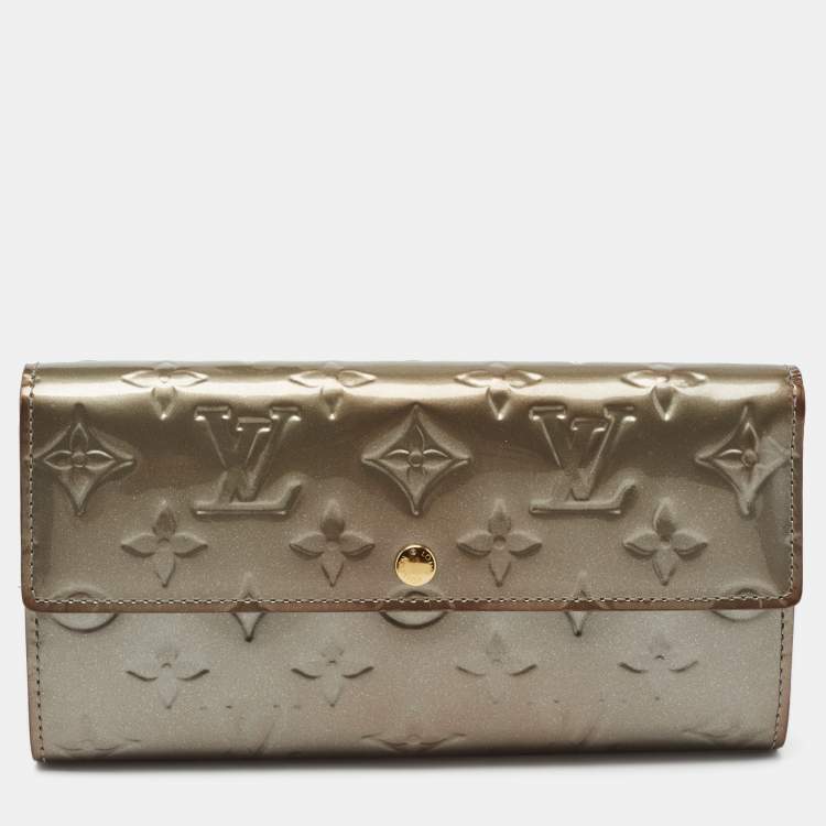 Louis Vuitton Monogram Vernis Sarah Wallet Cream