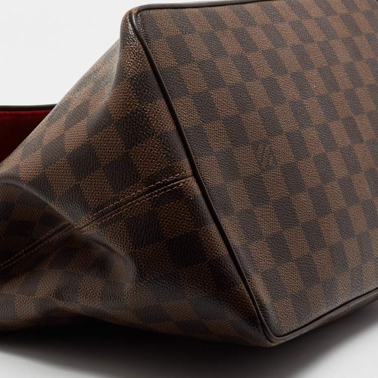 Pre Owned Louis Vuitton Damier Ebene Canvas Bergamo MM Bag