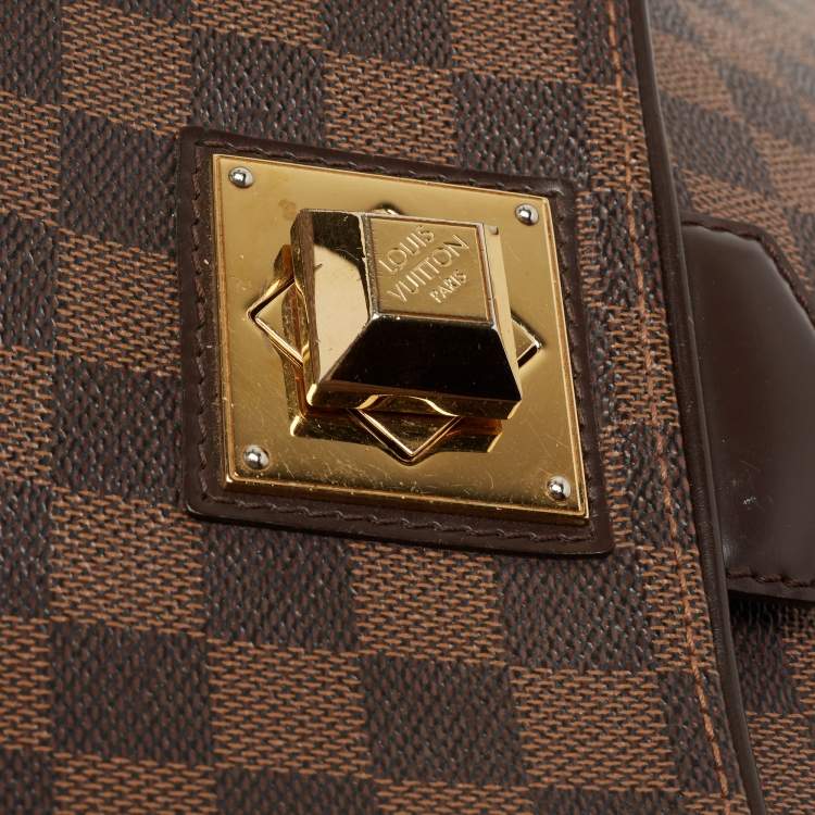 Pre Owned Louis Vuitton Damier Ebene Canvas Bergamo MM Bag