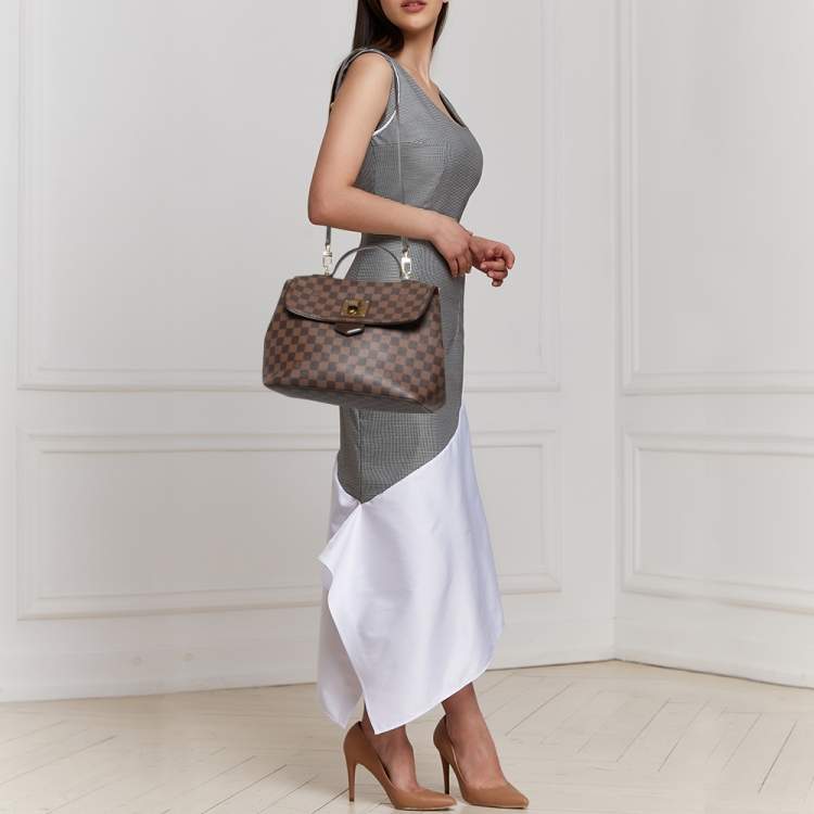 Pre Owned Louis Vuitton Damier Ebene Canvas Bergamo MM Bag