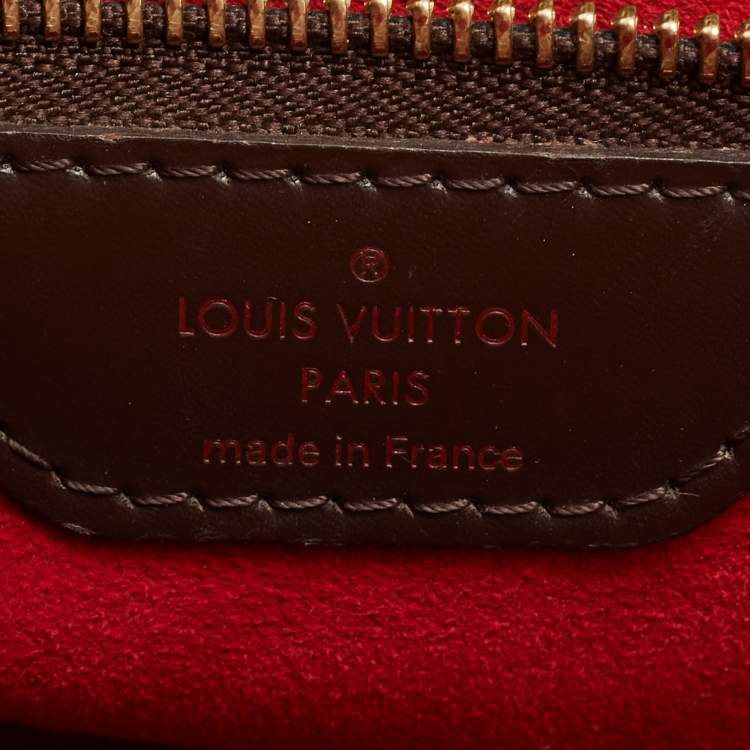 Pre Owned Louis Vuitton Damier Ebene Canvas Bergamo MM Bag