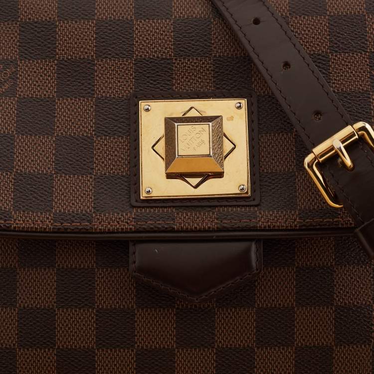Pre Owned Louis Vuitton Damier Ebene Canvas Bergamo MM Bag