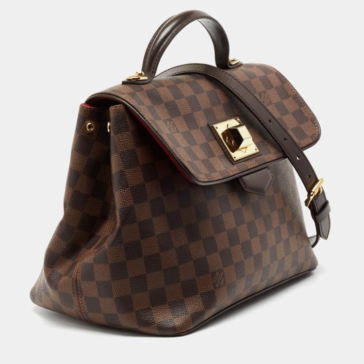 Pre Owned Louis Vuitton Damier Ebene Canvas Bergamo MM Bag