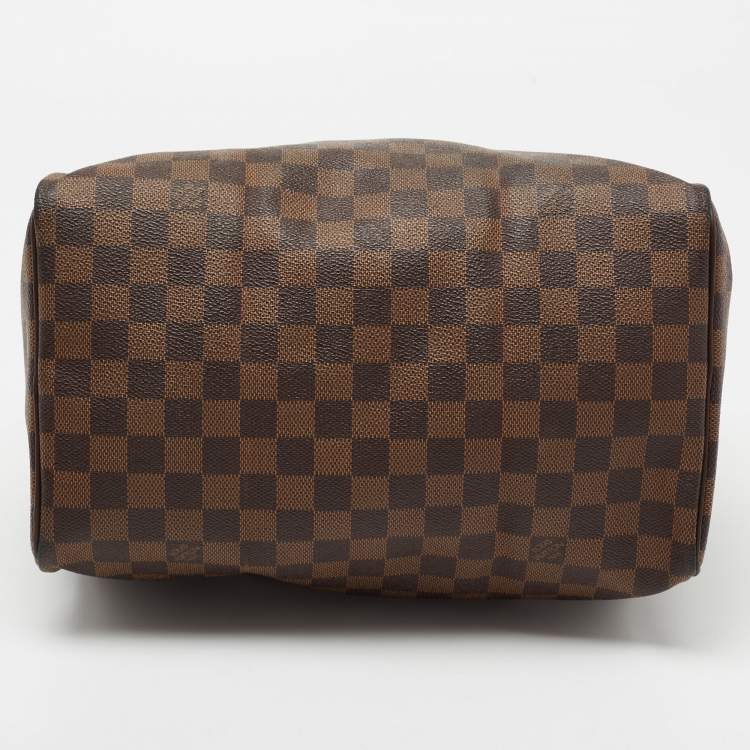Pre Owned Louis Vuitton Damier Ebene Canvas Speedy 30 Bag