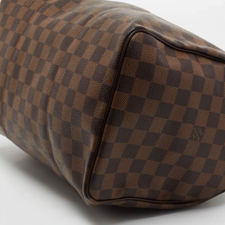 Pre Owned Louis Vuitton Damier Ebene Canvas Speedy 30 Bag