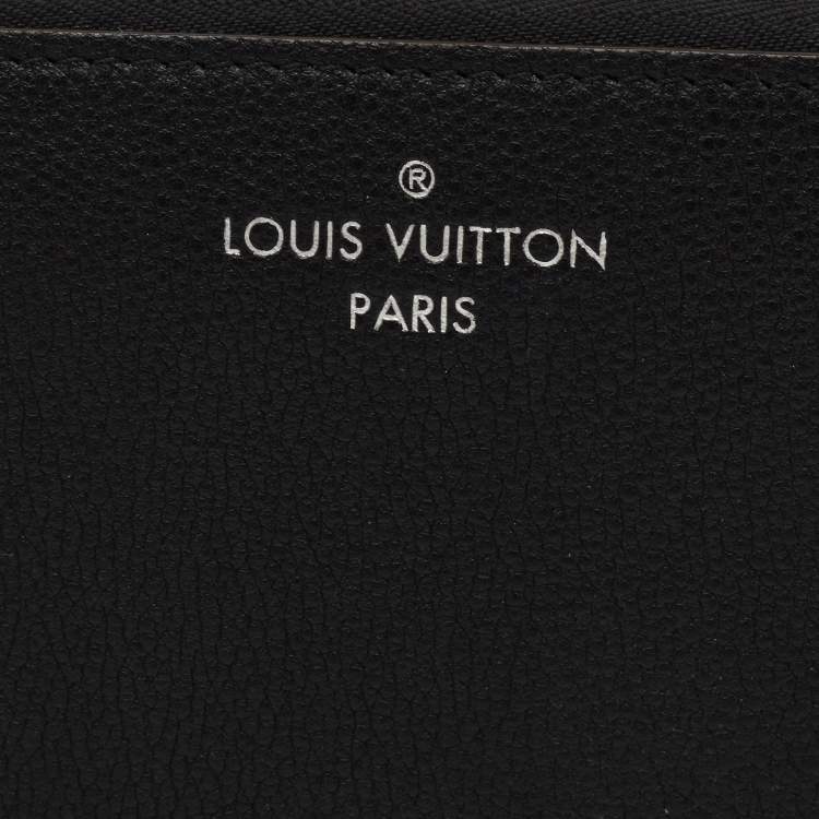 Pre Owned Louis Vuitton Noir Veau Cachemire Leather Comete Wallet