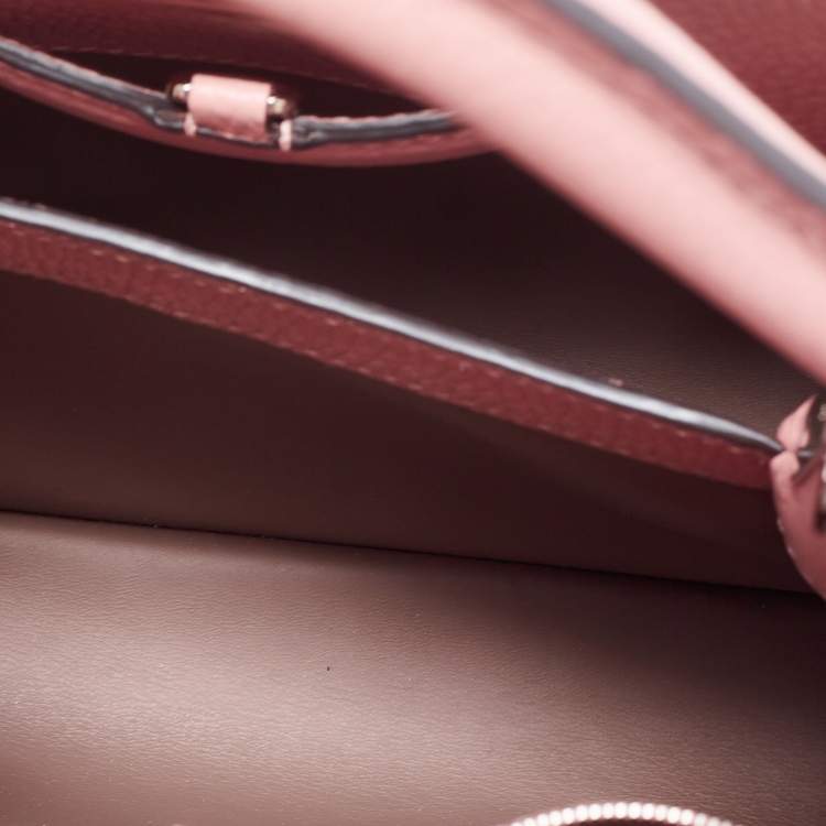 Pre Owned Louis Vuitton Magnolia Taurillon Leather Capucines BB Bag