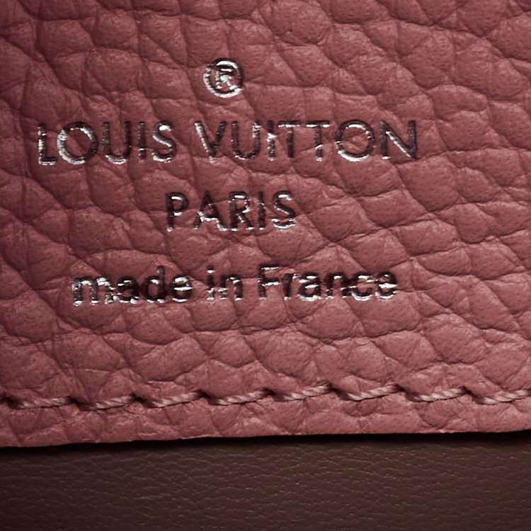 Pre Owned Louis Vuitton Magnolia Taurillon Leather Capucines BB Bag