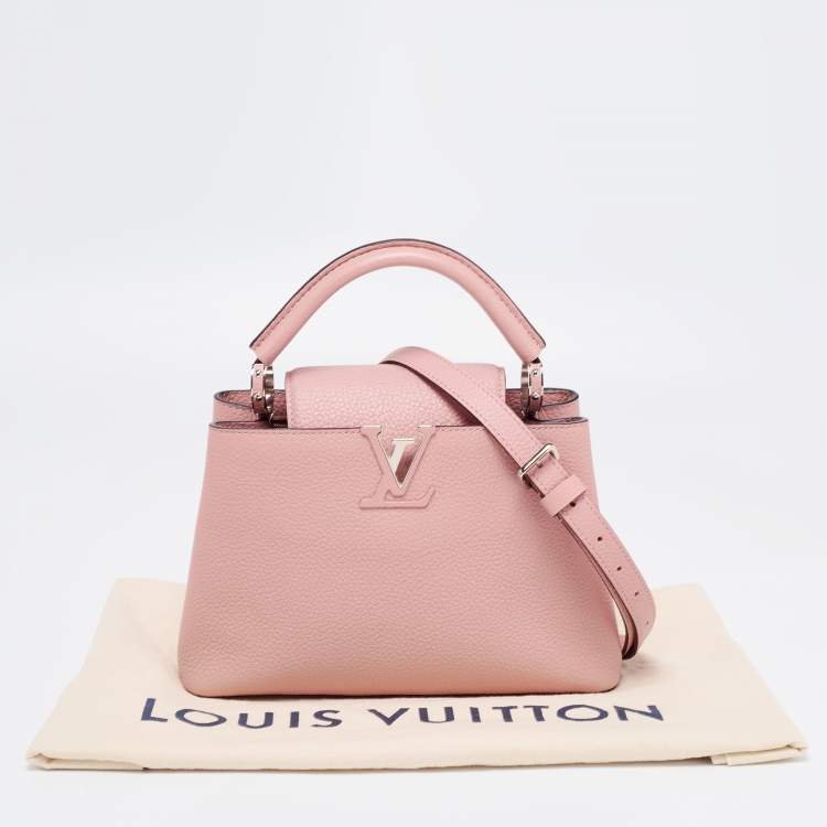 Pre Owned Louis Vuitton Magnolia Taurillon Leather Capucines BB Bag