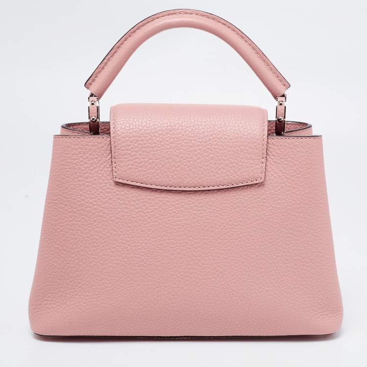 Pre Owned Louis Vuitton Magnolia Taurillon Leather Capucines BB Bag