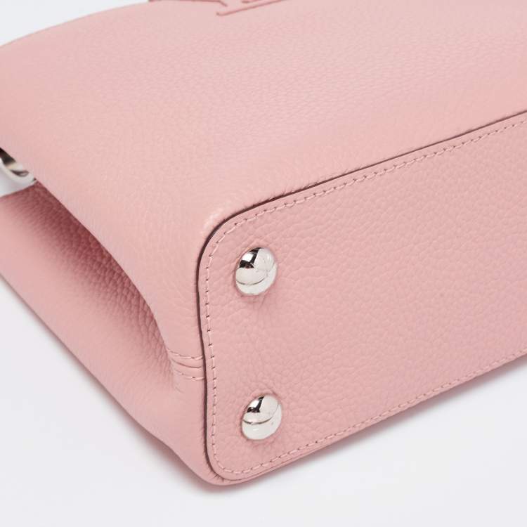 Pre Owned Louis Vuitton Magnolia Taurillon Leather Capucines BB Bag