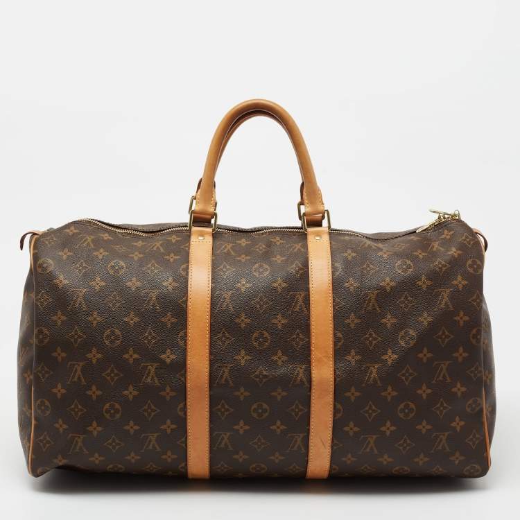 Pre Owned Louis Vuitton Monogram Canvas Keepall 50 Bag