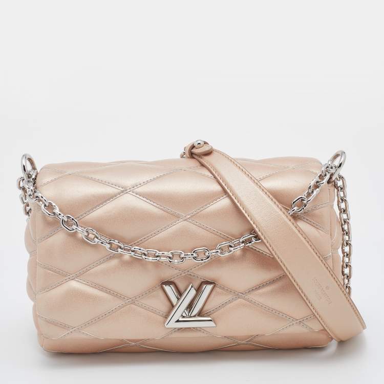 Louis Vuitton Metallic Beige Quilted Leather Go-14 Malletage MM Bag Louis  Vuitton | The Luxury Closet