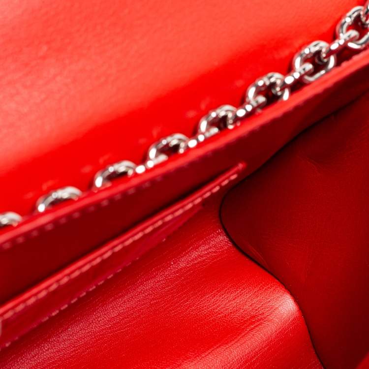 Pre Owned Louis Vuitton Rouge Alligator Twist MM Bag