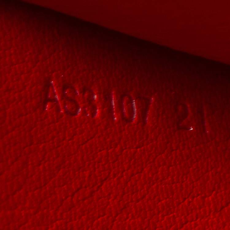 Pre Owned Louis Vuitton Rouge Alligator Twist MM Bag