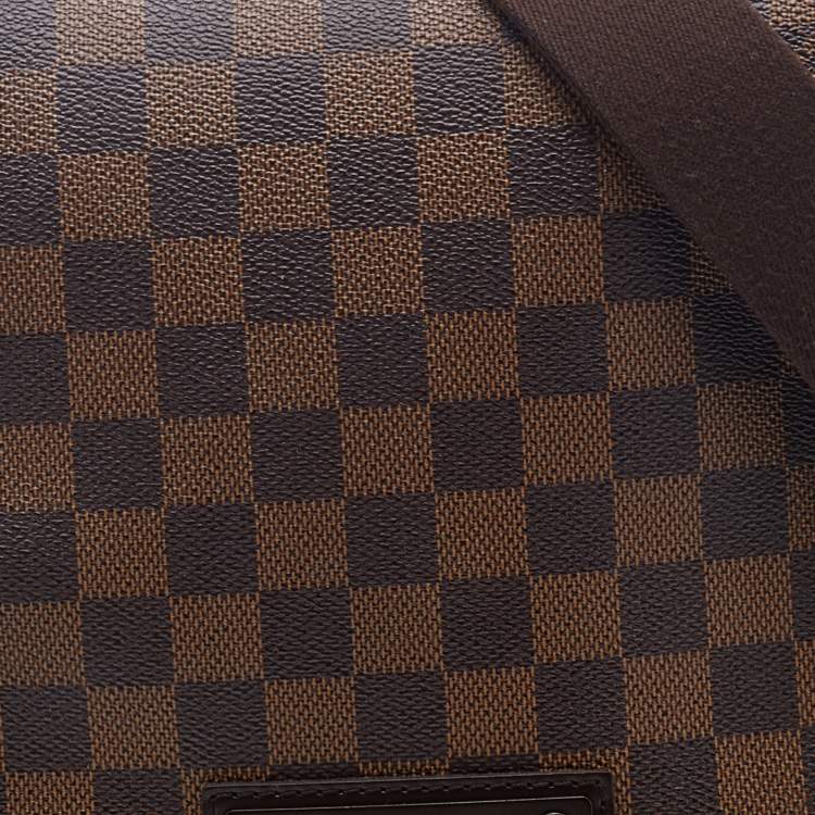 Pre Owned Louis Vuitton Damier Ebene Canvas Brooklyn PM Bag