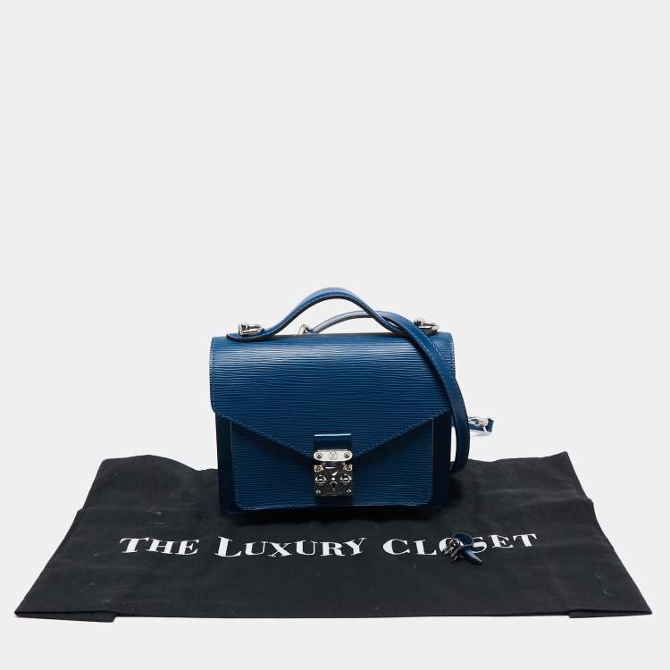 Pre Owned Louis Vuitton Celeste Epi Leather Monceau BB Bag