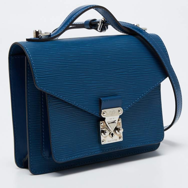 Pre Owned Louis Vuitton Celeste Epi Leather Monceau BB Bag
