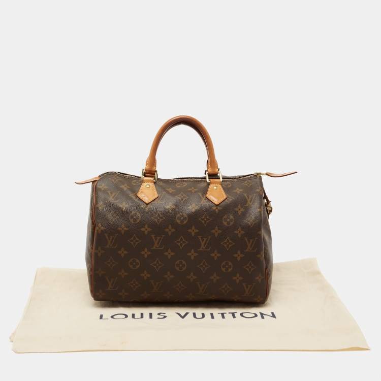 Pre Owned Louis Vuitton Monogram Canvas Speedy 30 Bag