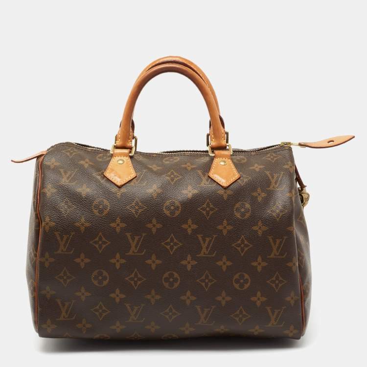 Pre Owned Louis Vuitton Monogram Canvas Speedy 30 Bag
